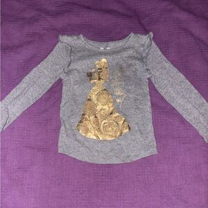 Disney Gray Shirt with Gold Accents